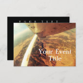 Invitation skydive plat parfait de photo petit (Devant / Derrière)