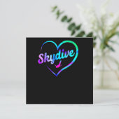 Invitation Skydive Skydive Heart Watercolor (Debout devant)