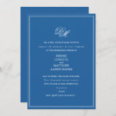 Invitation Skydiver Blue (Devant / Derrière)