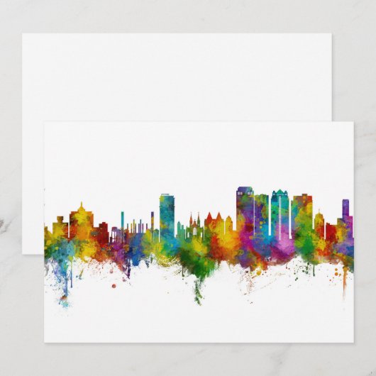 Invitation Skyline de Birmingham (Devant / Derrière)