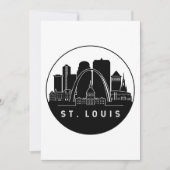 Invitation Skyline de Saint-Louis Missouri (Devant)