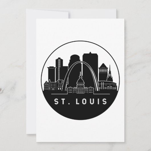 Invitation Skyline de Saint-Louis Missouri (Devant)