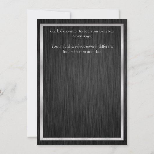 Invitation Skyline élégante (Dos)