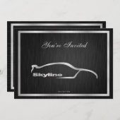 Invitation Skyline élégante (Devant / Derrière)