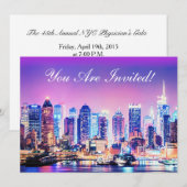 Invitation Skyline New York City Manhattan (Devant / Derrière)