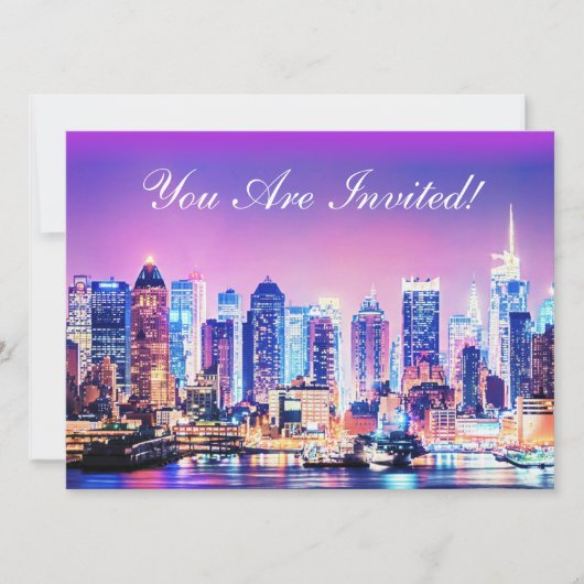 Invitation Skyline New York City Manhattan (Devant)