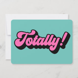 Invitation Slang Des Années 80 Totalement Rétro