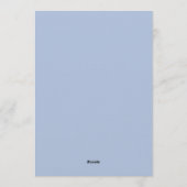 Invitation Slate Blue Airy Bloom Wedding (Dos)