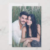 Invitation Slate Blue French Country Wedding Photo (Dos)