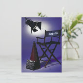 Invitation Slate du directeur, chaise et lumière 2 d'étape (Debout devant)