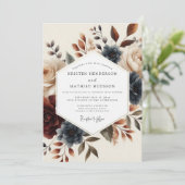 Invitation Slate Russet Autumnal Wedding (Debout devant)