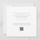 Invitation Sleek & Simple Modern Periwinkle Square Wedding (Dos)