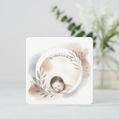 Invitation Sleeping Baby Watercolor Illustration (Debout devant)