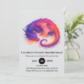 Invitation Sleeping Flame Dragon Birthday (Debout devant)