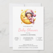 Invitation Sleeping with the Moon Girl's Baby Shower (Dos)