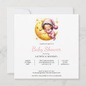 Invitation Sleeping with the Moon Girl's Baby Shower (Dos)