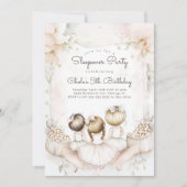 Invitation Sleepover Anniversaire Soirée cinéma Fille anniver (Devant)