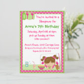 Invitation Sleepover Brunett (Debout devant)