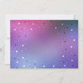 Invitation Sleepover de filles de nuit étoilée (Dos)