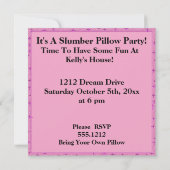 Invitation Sleepover de soirée pyjamas de meilleurs amis (Dos)