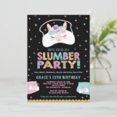 Invitation Sleepover d'invitation d'anniversaire de soirée (Debout devant)