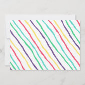 Invitation Sleepover Fête de bois Rainbow Girl Anniversaire (Dos)