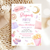 Invitation Sleepover Fête Fille Spa Rose Anniversaire