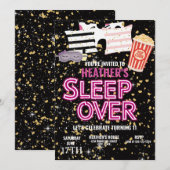 Invitation Slepover Anniversaire fête Personnalisé (Devant / Derrière)