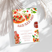 Invitation Slice Baby Baby shower à la pizza tendance