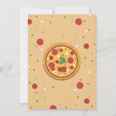 Invitation Slice moderne Pizza Baby Pizza Premier anniversair (Dos)