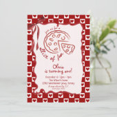 Invitation Slice of Fun  girl Birthday party (Debout devant)