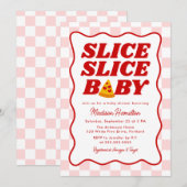 Invitation Slice Slice Baby Italian Pizza Baby Shower (Devant / Derrière)