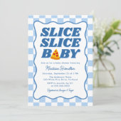 Invitation Slice Slice Baby Italian Pizza Baby Shower (Debout devant)