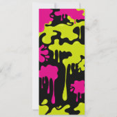 Invitation Slime anniversaire ticket de fête admettre une inv (Dos)