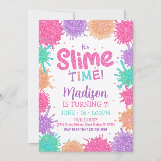 Invitation Slime, Invitation Slime Party (Devant)