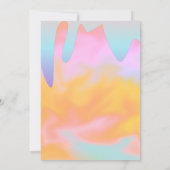 Invitation Slime Party Ombre Drithday Rainbow (Dos)