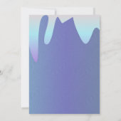 Invitation Slime Party Ombre Drivers Birthday Sparkle Blue (Dos)