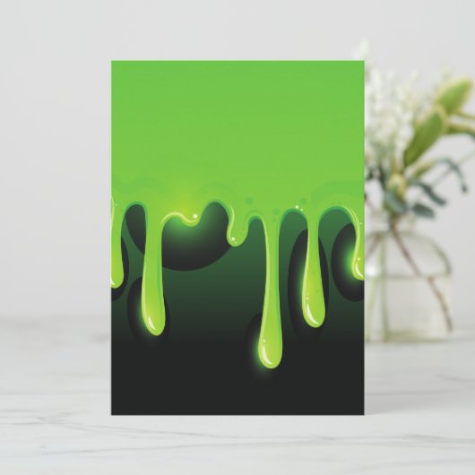 Invitation slime vert (Debout devant)