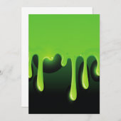 Invitation slime vert (Devant / Derrière)