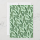 Invitation Sloth Baby Boy Bow Cravate douche Jungle Thème (Dos)