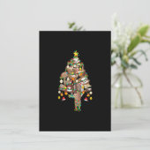 Invitation Sloth Christmas Tree Lights Xmas Lover Joyeux Slot (Debout devant)