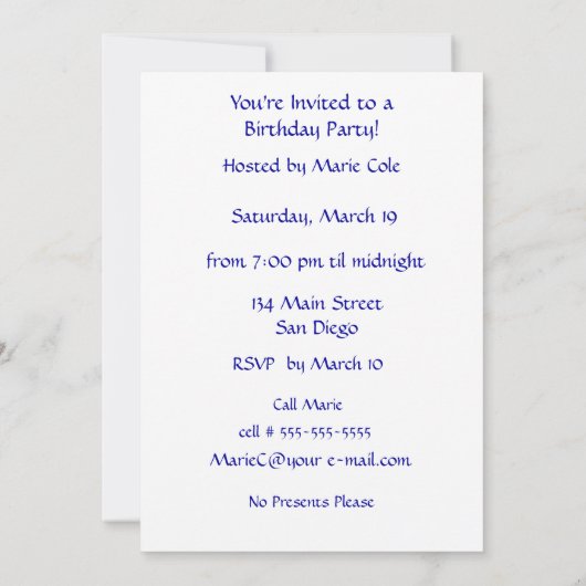 Invitation Sloth Hanging from Branch TEXT Voulez-vous vous ac (Dos)