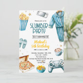 Invitation Slumber boy theme invite (Debout devant)