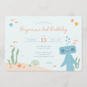 Invitation Slumberkins Hammerhead Birthday Party (Devant)