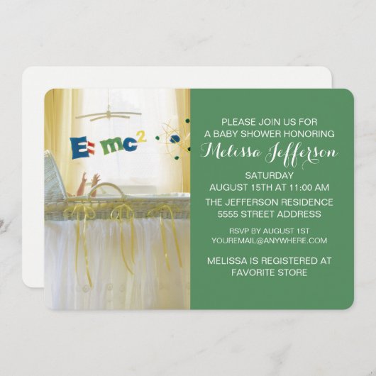 Invitation Smart from the Start New Baby (Devant / Derrière)