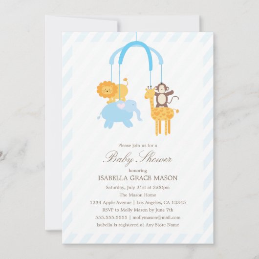 Invitation Smartphone| Garçon (Devant)