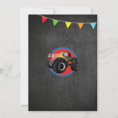 Invitation Smash de Monster de voiture de fête d'a (Dos)