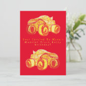 Invitation Smile Monster Truck Rally Anniversaire (Debout devant)