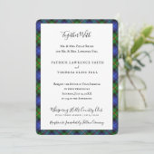 Invitation Smith Clan Tartan Scottish Plaid (Debout devant)