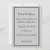 Invitation Smoking Marié-Gai du mariage deux (Dos)